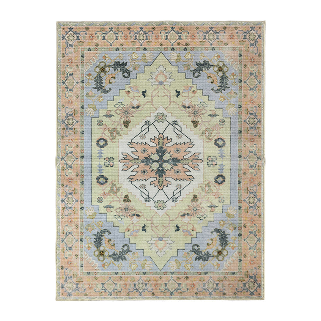 Muddy Mat® Sorrento Washable Area Rugs for Living Room, Bedroom & Dining Room – Modern Soft Low Pile Non Slip Carpet – Pet Friendly Waterproof Foldable Rugs for Home