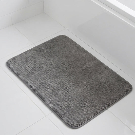 Muddy Mat® CloudStep Bathroom Rugs, Non Slip Bath Mats for Bathroom, Super Absorbent Memory Foam Chenille, Quick Dry Machine Washable Thick Toilet Rug for Shower Tub and Floor