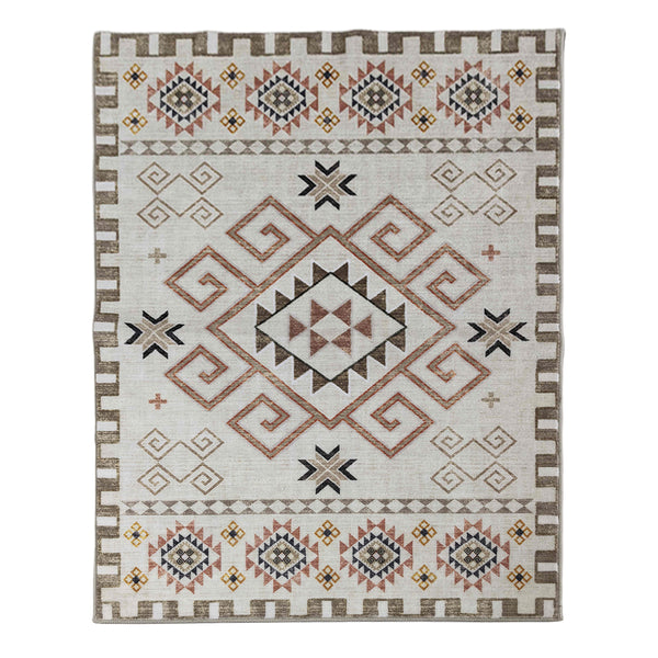 Muddy Mat® Sedona Washable Area Rugs for Living Room, Bedroom & Dining Room – Modern Soft Low Pile Non Slip Carpet – Pet Friendly Waterproof Foldable Rugs for Home