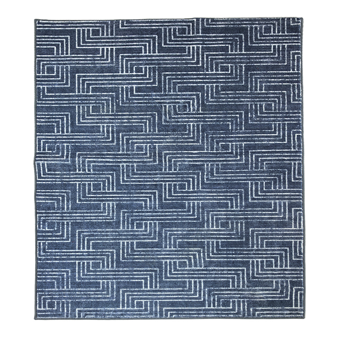 Muddy Mat® Cipher Washable Area Rugs for Living Room, Bedroom & Dining Room – Modern Soft Low Pile Non Slip Carpet – Pet Friendly Waterproof Foldable Rugs for Home