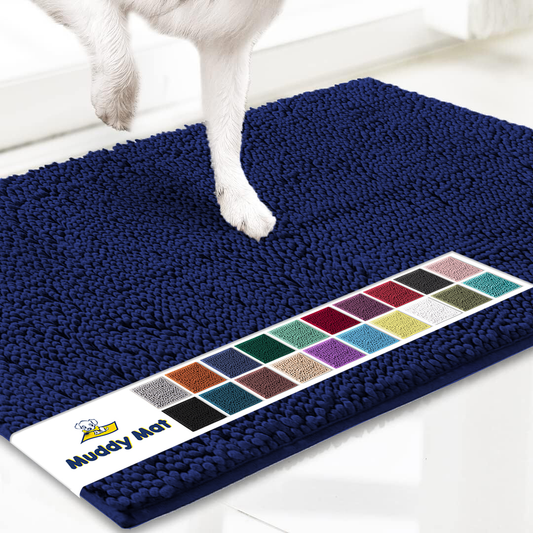 Muddy Mat® - Anti-Mud Dog Door Mat - Navy Blue