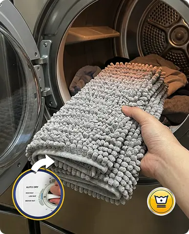 Dry on low heat & tumble dry