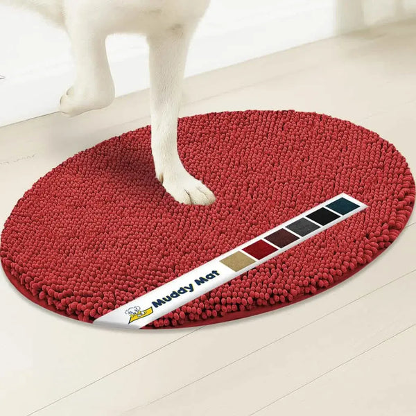 Muddy Mat® Super Absorbent Microfiber Dog Door Oval Mat