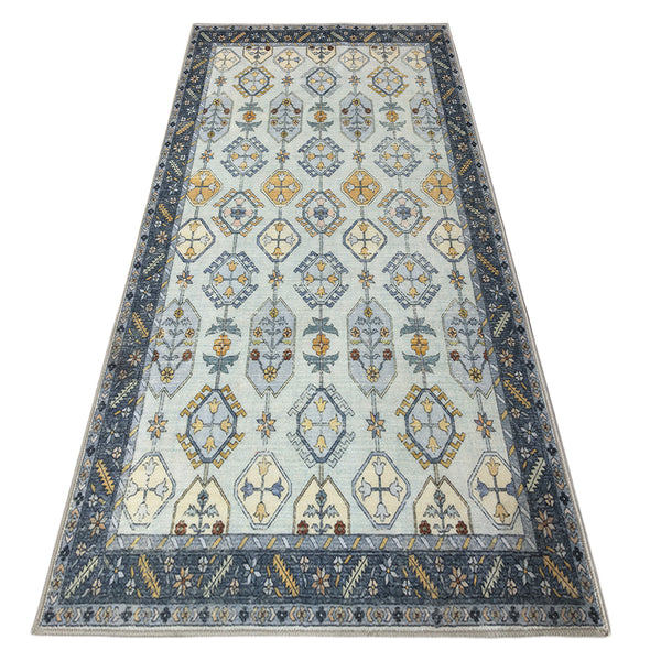Muddy Mat® Celeste Washable Area Rugs for Living Room, Bedroom & Dining Room – Modern Soft Low Pile Non Slip Carpet – Pet Friendly Waterproof Foldable Rugs for Home