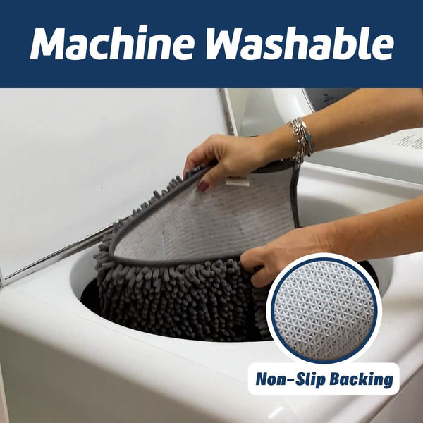 Muddy Mat® Bathroom Rugs set, Bath Mats (20”x30”) with U Shaped Toilet Mat (20”x20”)