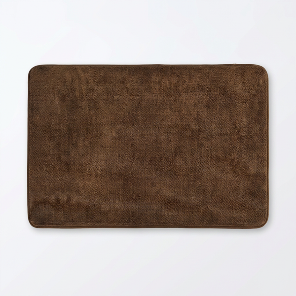 Muddy Mat® CloudStep Bathroom Rugs, Non Slip Bath Mats for Bathroom, Super Absorbent Memory Foam Chenille, Quick Dry Machine Washable Thick Toilet Rug for Shower Tub and Floor