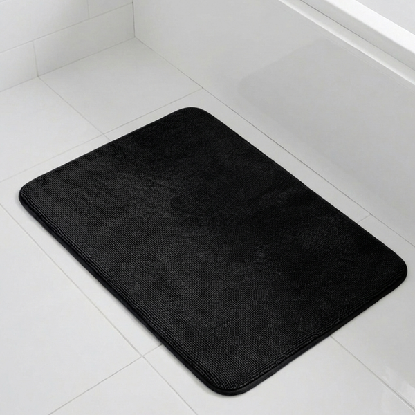 Muddy Mat® CloudStep Bathroom Rugs, Non Slip Bath Mats for Bathroom, Super Absorbent Memory Foam Chenille, Quick Dry Machine Washable Thick Toilet Rug for Shower Tub and Floor