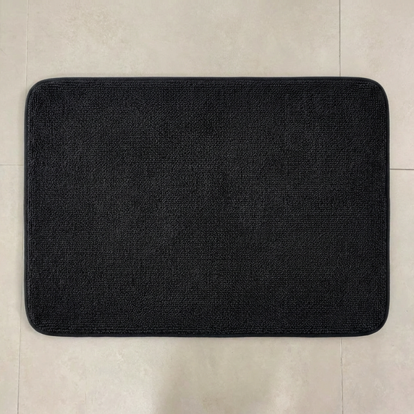 Muddy Mat® CloudStep Bathroom Rugs, Non Slip Bath Mats for Bathroom, Super Absorbent Memory Foam Chenille, Quick Dry Machine Washable Thick Toilet Rug for Shower Tub and Floor