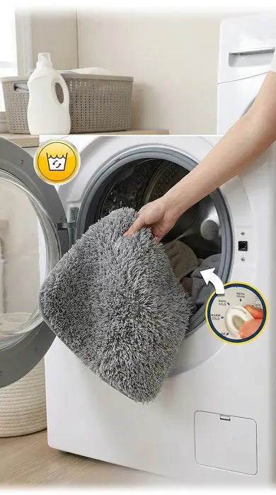 Finally, a bath mat you can toss in the wash
no stress, no damage